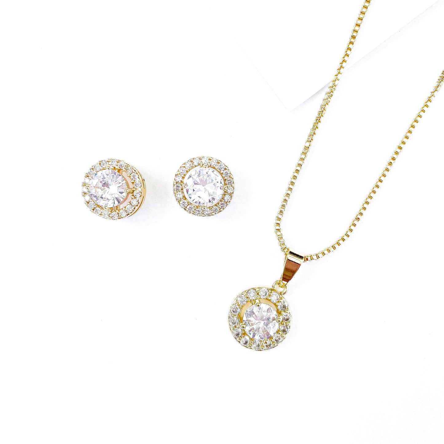 Harmony Earrings and Necklace Set - Gold
