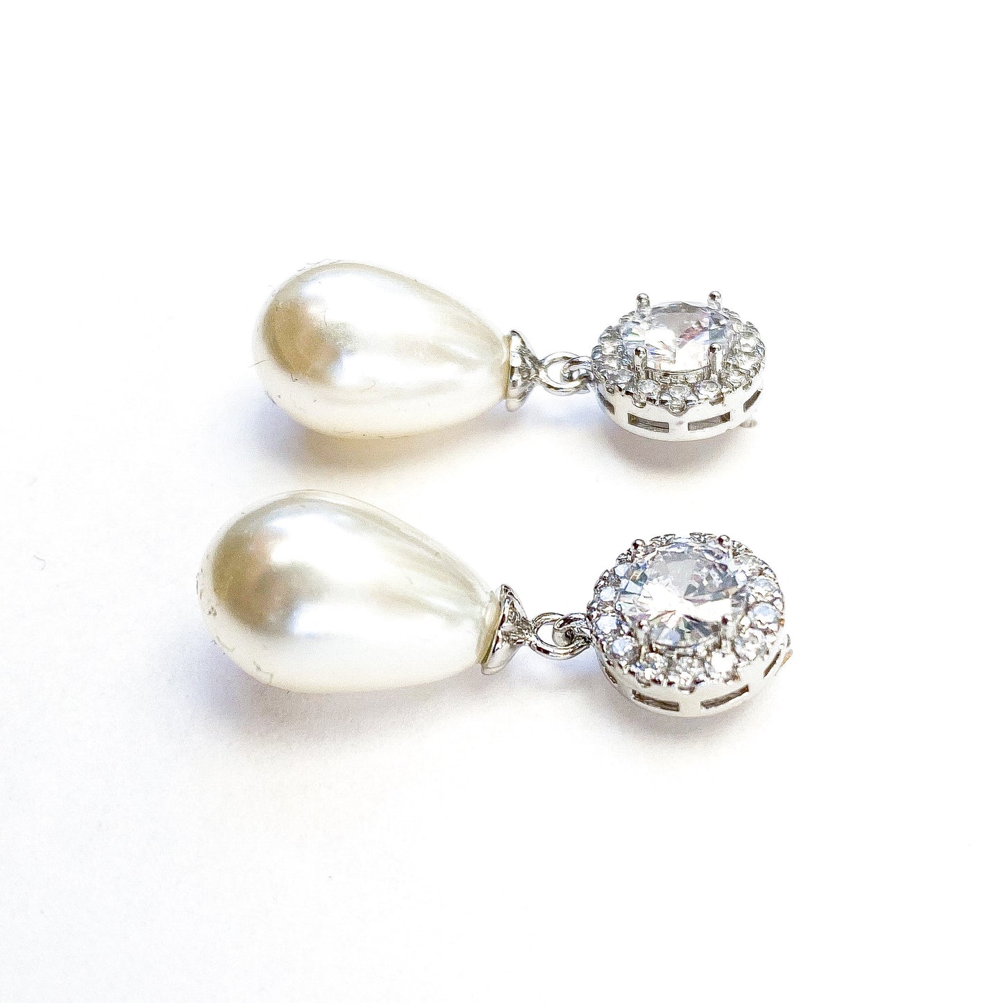 Promise Pearl and Crystal Earrings