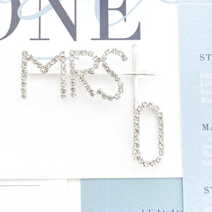 MRS HAIR SLIDE WITH INITIAL