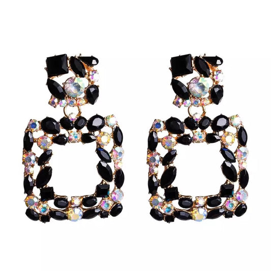Valencia Black Earrings - Nicholls Jewellery