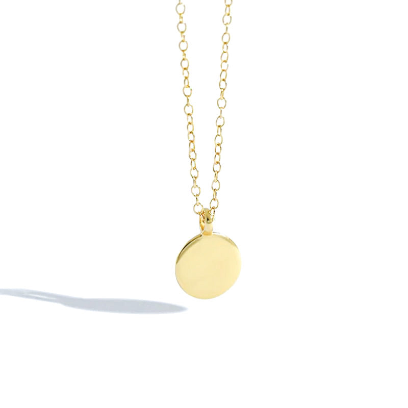 Gold Disc Necklace