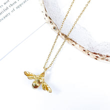 Load image into Gallery viewer, Bee Gold Necklace
