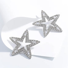 Load image into Gallery viewer, Silver Star Earrings
