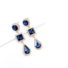Load image into Gallery viewer, Reign Navy Earrings
