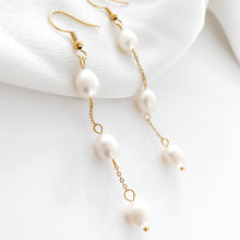 Load image into Gallery viewer, Delicate Pearl Drop Earrings
