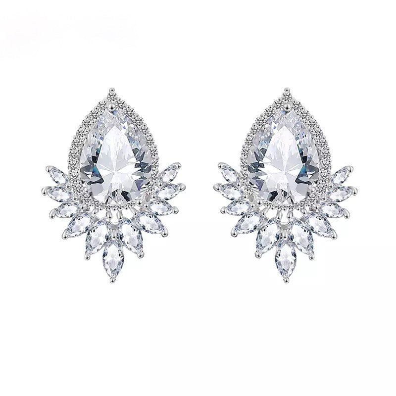 Majesty Teardrop Crystal Earrings