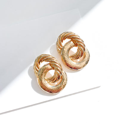 Grecian Gold Hoop Earrings