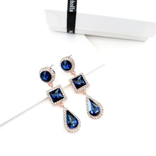 Load image into Gallery viewer, Reign Navy Earrings
