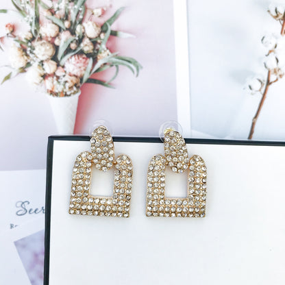 Luxe Crystal Square Earrings - Nicholls Jewellery