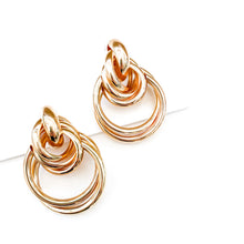 Load image into Gallery viewer, Trinity Gold Hoop Earrings
