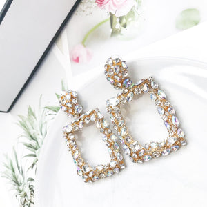 Venice Clear Crystal Earrings - Nicholls Jewellery