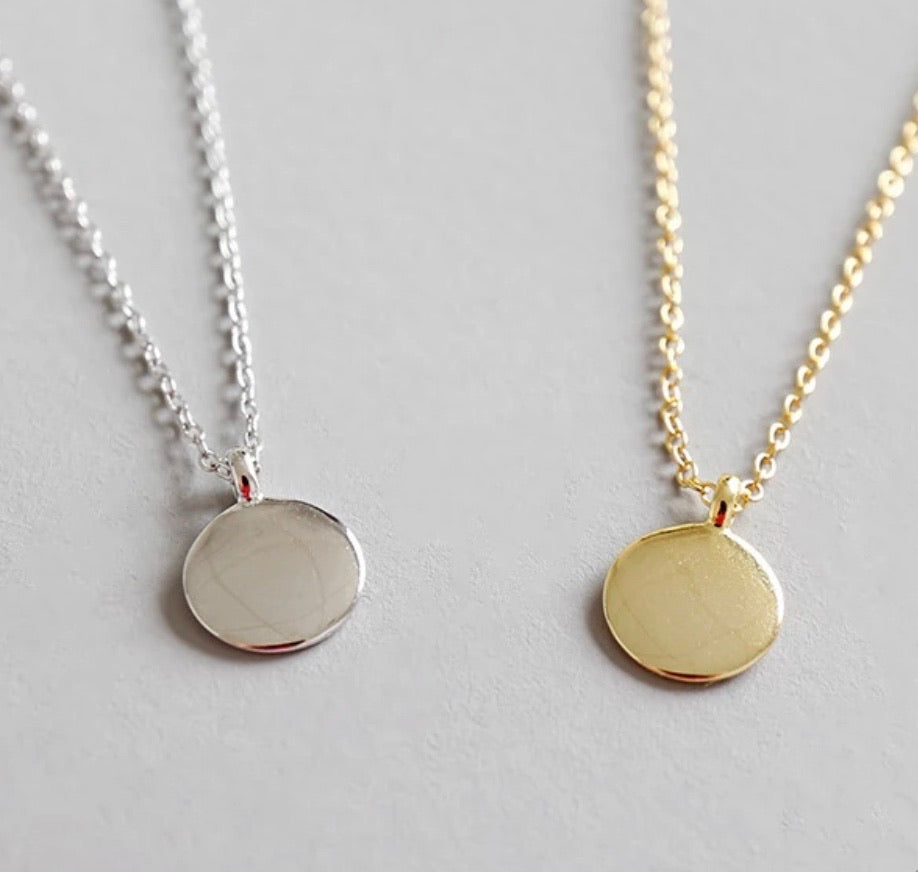 Gold Disc Necklace