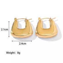 Load image into Gallery viewer, Square U Earrings
