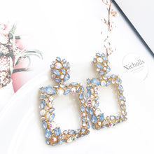 Load image into Gallery viewer, Venice Blue Crystal Earrings
