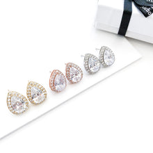 Load image into Gallery viewer, Trust Teardrop Gold Studs
