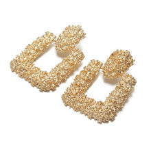 Load image into Gallery viewer, Luxe Square Gold Earrings - Nicholls Jewellery
