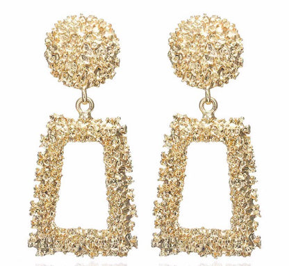 Luxe Gold Aztec Earrings - Nicholls Jewellery