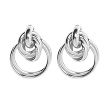 Load image into Gallery viewer, Trinity Silver Hoop Earrings - Nicholls Jewellery
