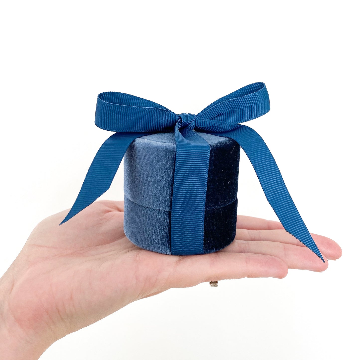 Navy Ribbon Box