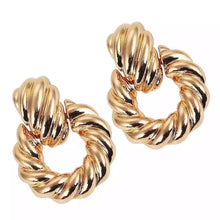 Load image into Gallery viewer, Megan Gold Hoop Earrings - Nicholls Jewellery
