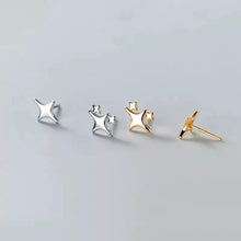 Load image into Gallery viewer, Twinkle Silver Star Studs
