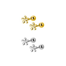 Load image into Gallery viewer, Dainty Daisy Silver studs
