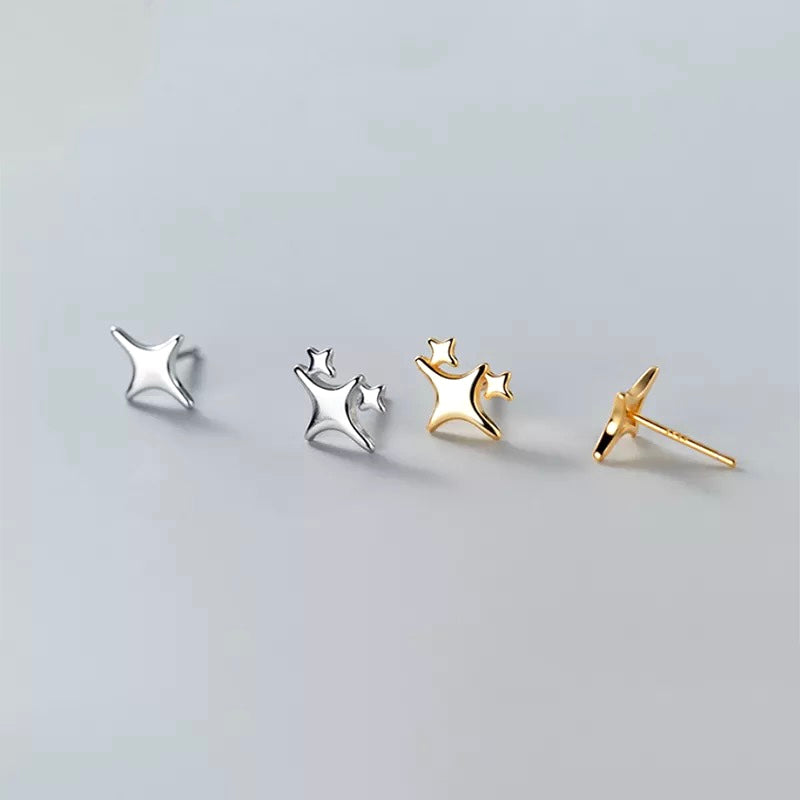 Twinkle Gold Star Studs