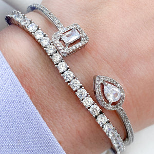 Penelope Silver Tennis Bracelet
