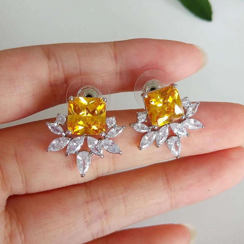 Duchess Amber Studs